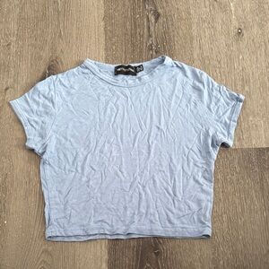 Blue Pretty Little Thing Crop Top (4)
